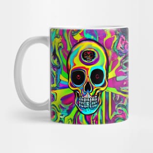 Psychedelic Skull Mug